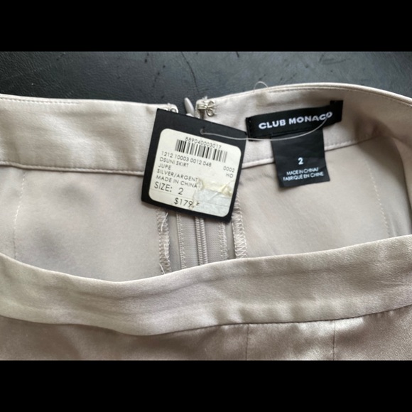 2 Small silver maxi skirt slits flowy metallic - Picture 2 of 8